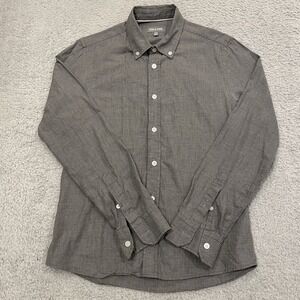 Ash & Erie Shirt Mens XS Blue Gray Slim Fit Button Down Long Sleeve